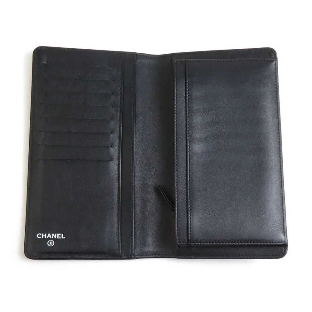 CHANEL Black Caviar Leather Wallet